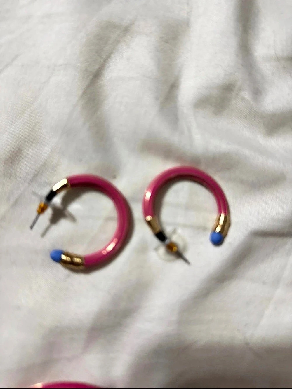 Betsey Johnson Pencil Hinged Bangle and matching earrings